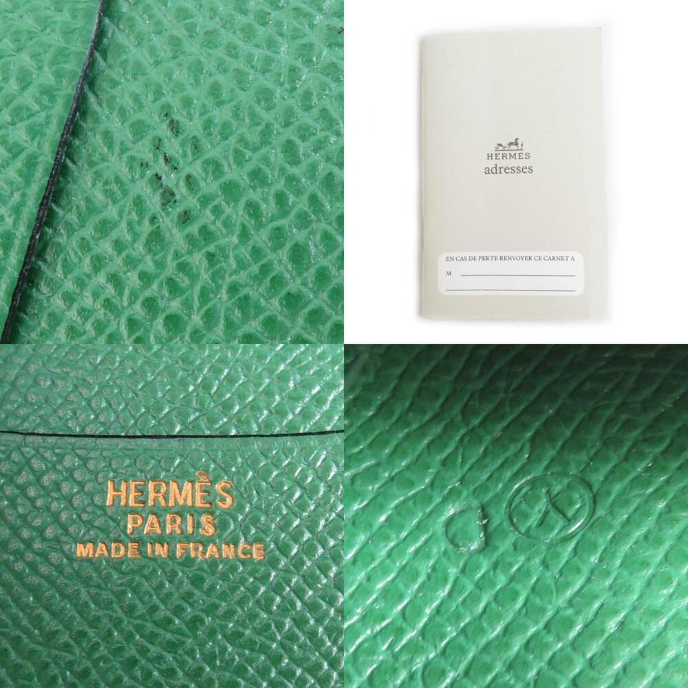 Hermes Hermès Leather Notebook Cover, Green, Unisex, e61364a - Picture 5 of 5